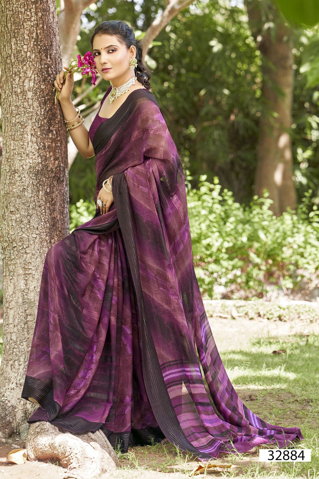 Regina Vol 11 By Vallabhi Georgette Daily Wear Saree Suppliers In India